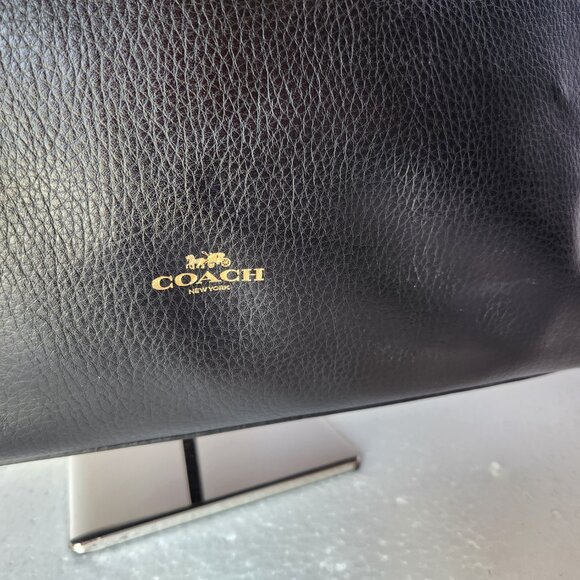 Coach black Pebble leather Derby tote 58660 and Sig C zip wristlet - Picture 3 of 14